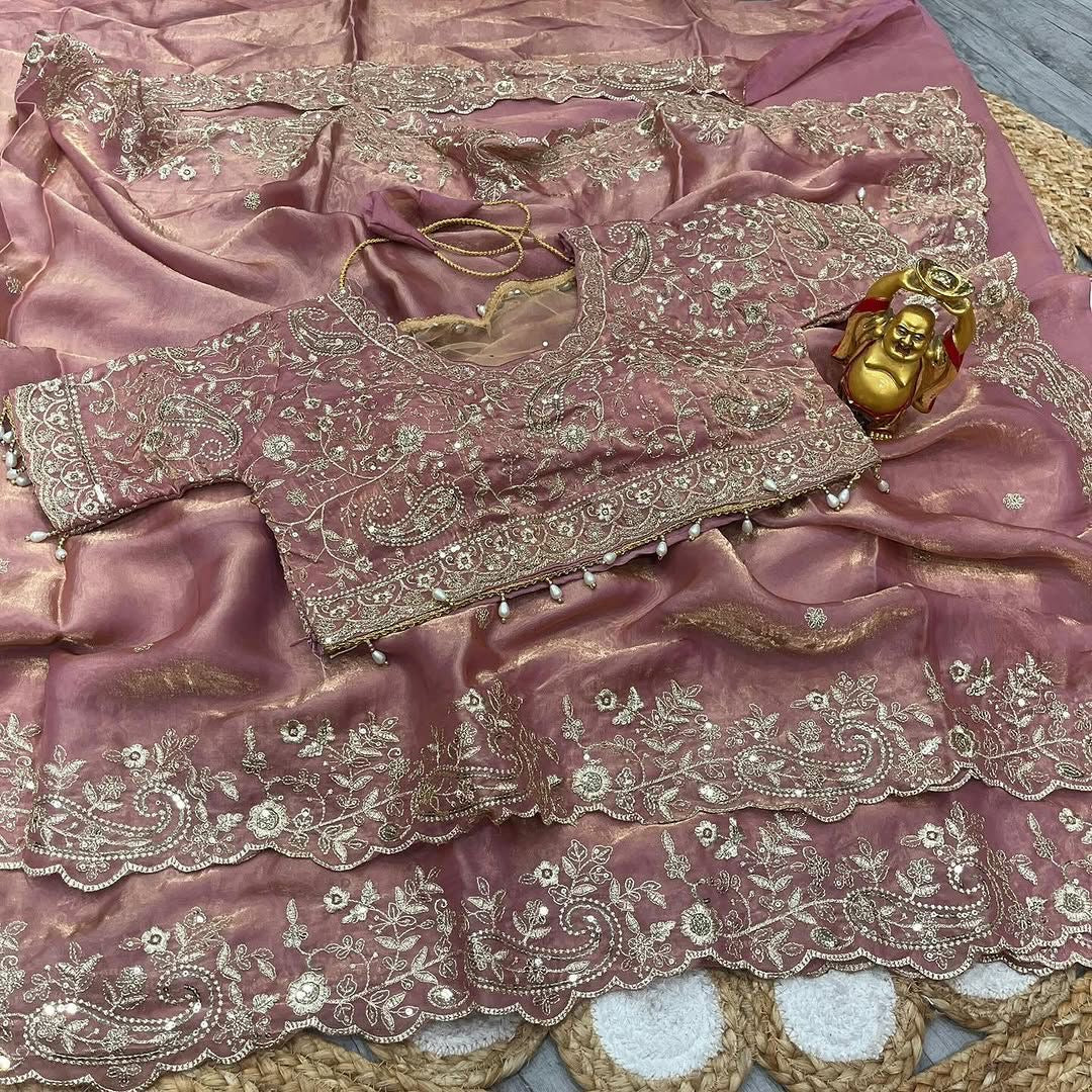Product Image - Luxurious Designer Space Silk Saree - 1