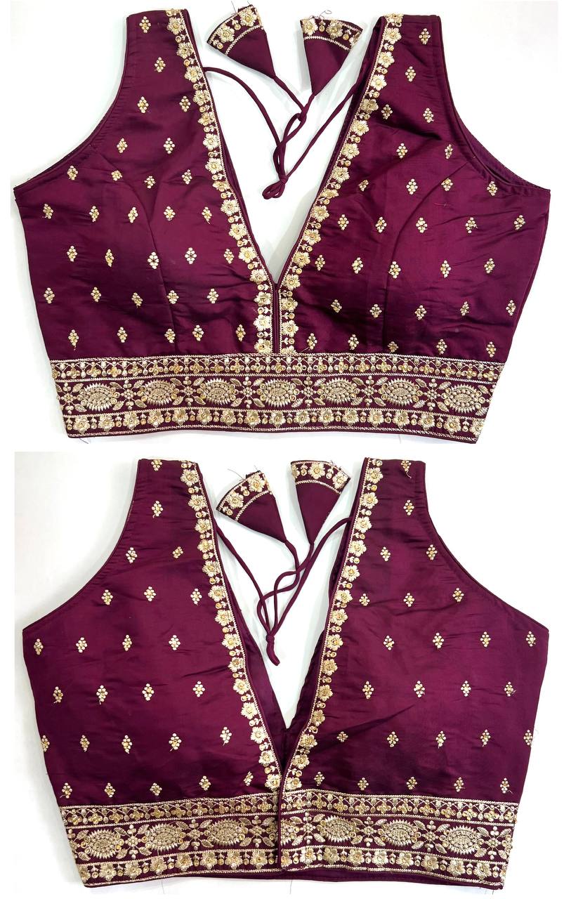 Product Image - Designer Blouse KUNJ - Ethnic Wear in Heavy Silk
