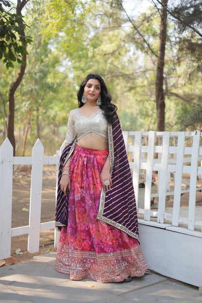 Product Image - Designer Georgette Lehenga Choli | Exquisite Festive Attire