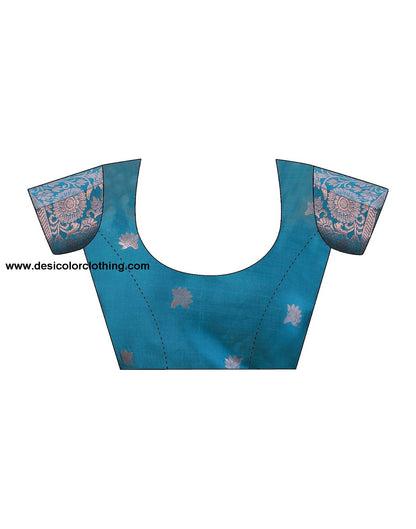Purple Banarasi Silk Woven Saree