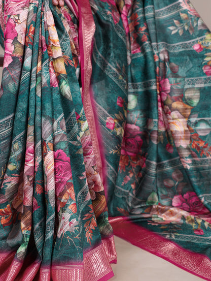 Product Image - Designer Tussar Silk Saree Collection with Viscose Border