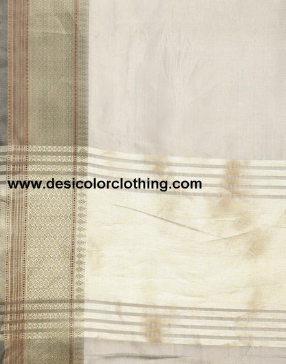 Steel Grey Organza Saree
