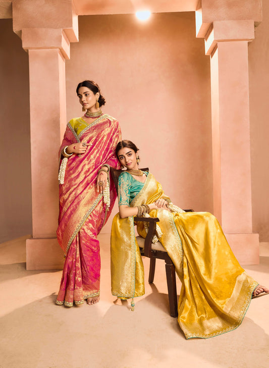 Product Image - Exquisite Soft Silk Saree with Dual Zari Weaving Design