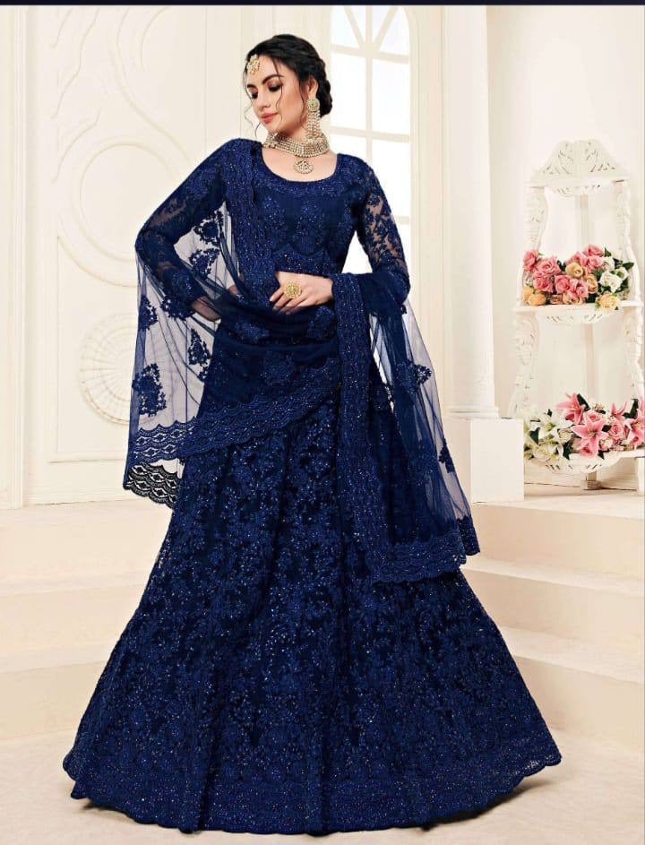 Product Image - Elegant Net Bollywood Lehenga - Fully Stitched - 2