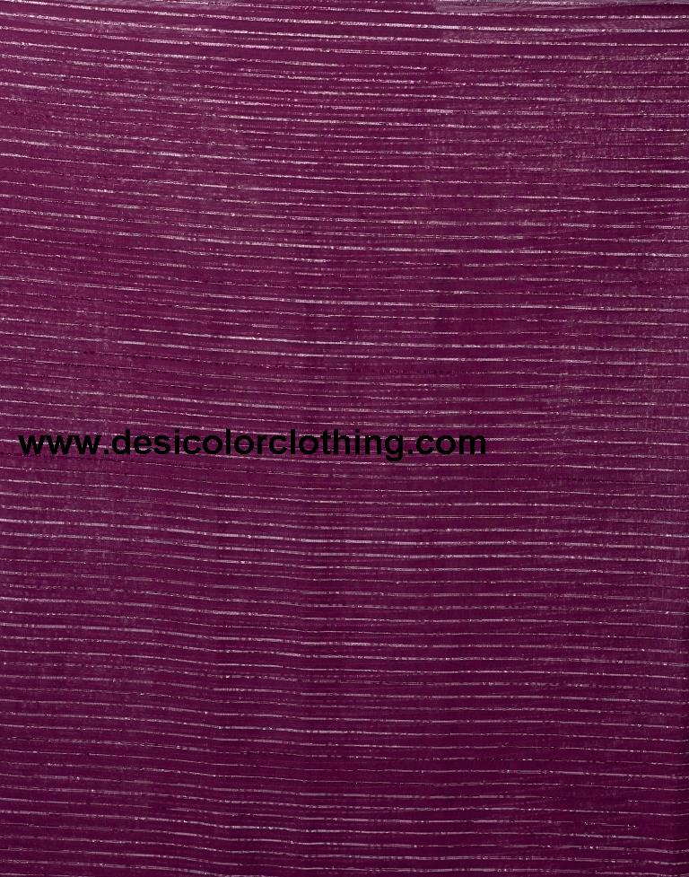 Wine Georgette Plain Saree