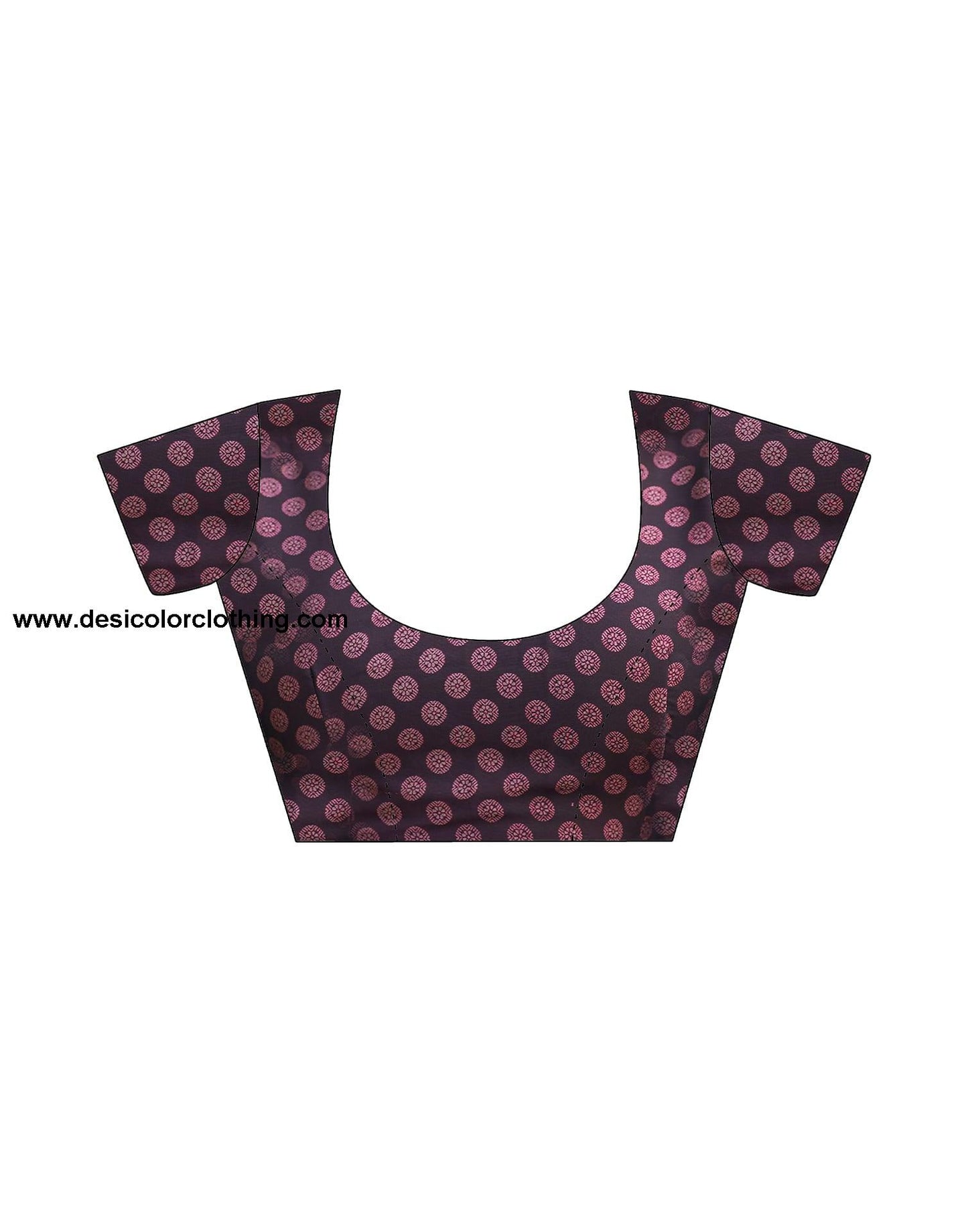 Wine Georgette Printed Saree