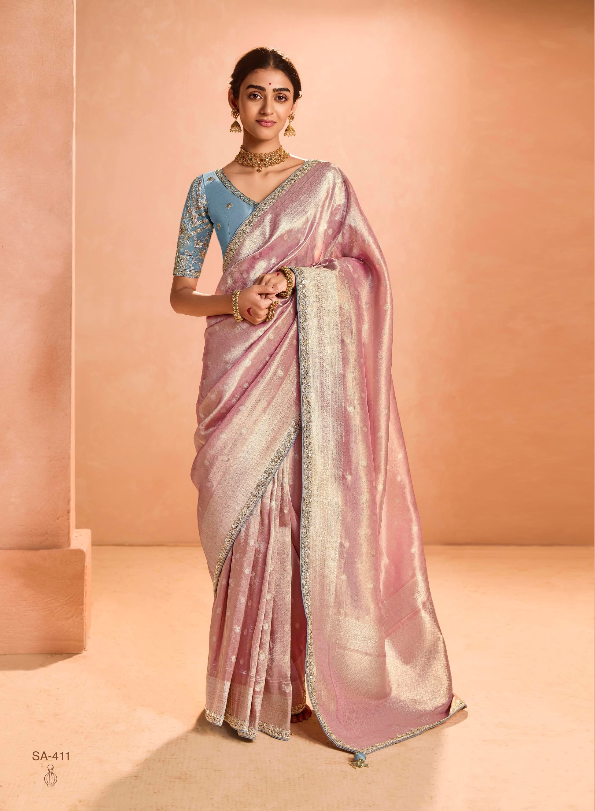 Product Image - Exquisite Soft Silk Saree with Dual Zari Weaving Design