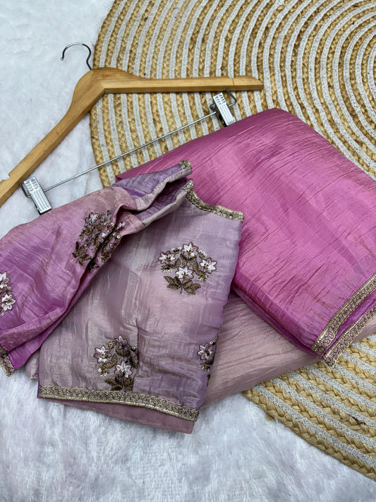 Product Image - Magic Soft Designer Fendy Crush Silk Saree - Festive Ethnic Wear