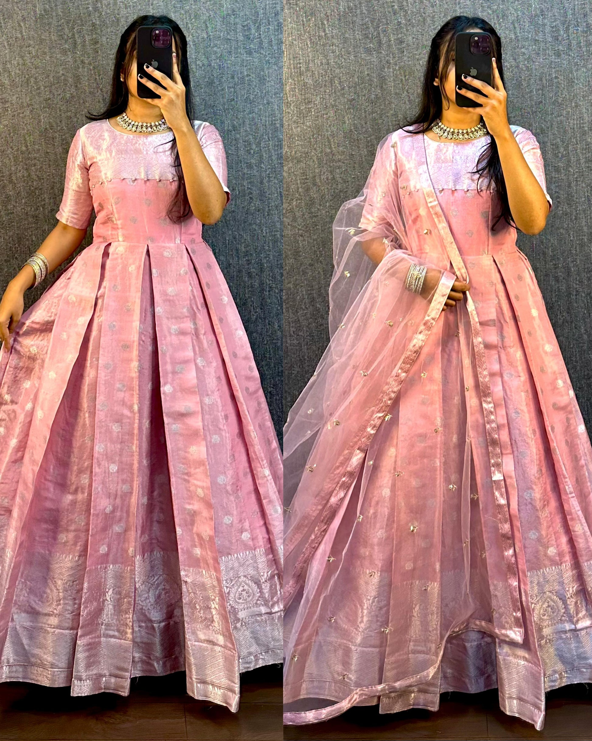Product Image - Exclusive Designer Georgette Gown - Perfect for Festive and Wedding Wear