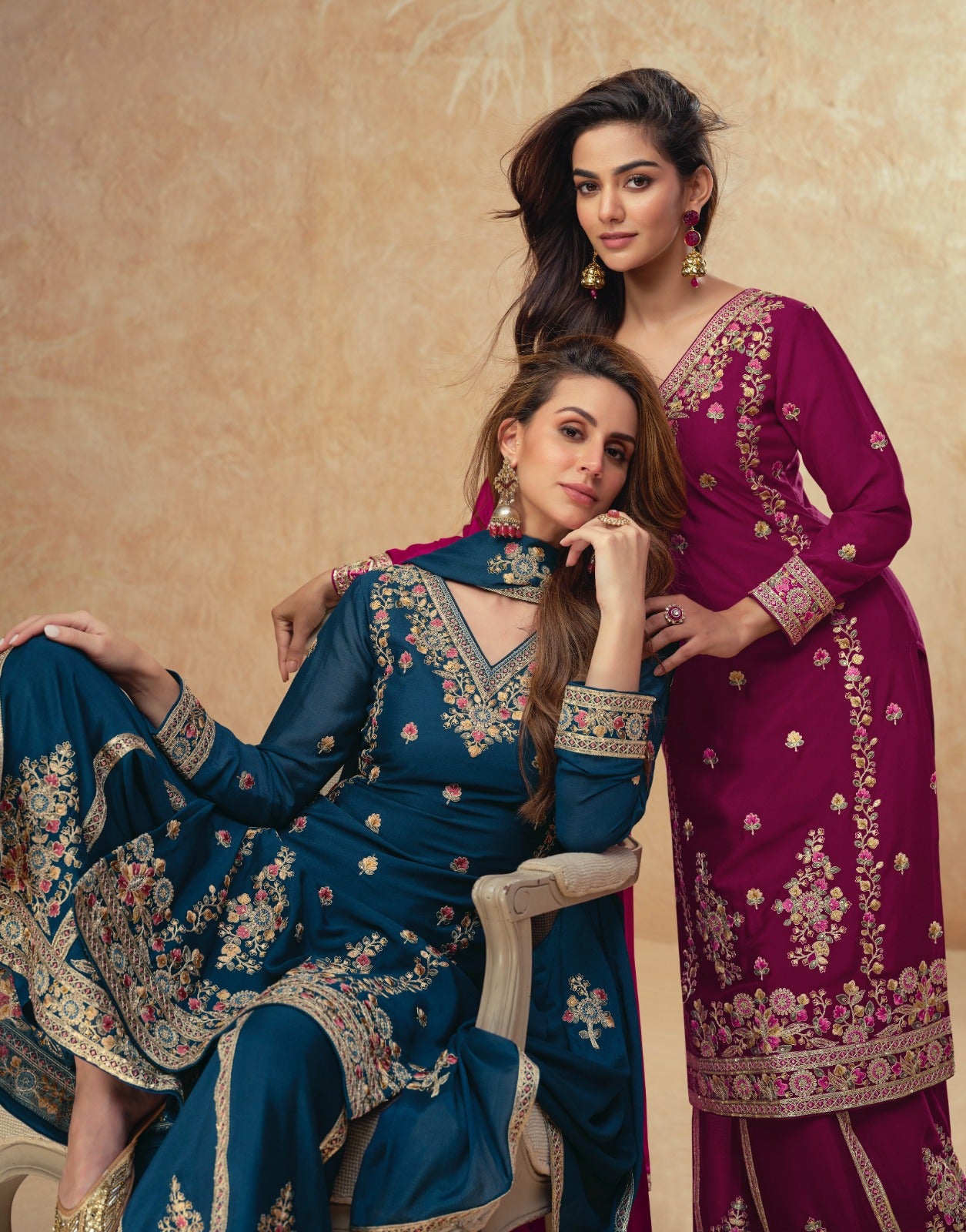 Product Image - Aashirwad Creation Guzarish Designer Saree | Premium Chinnon Silk Festive Wear