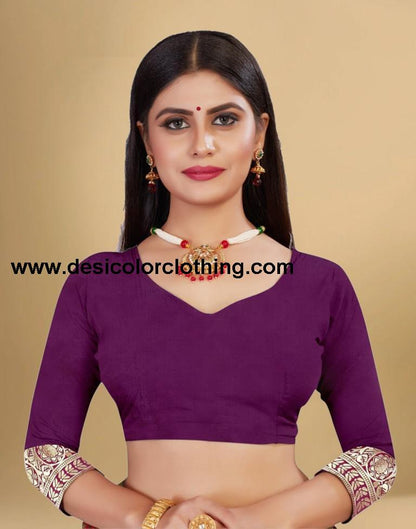 Purple Jacquard Banarasi Silk Saree