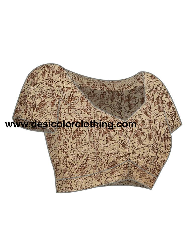 Beige Georgette Floral Printed Saree