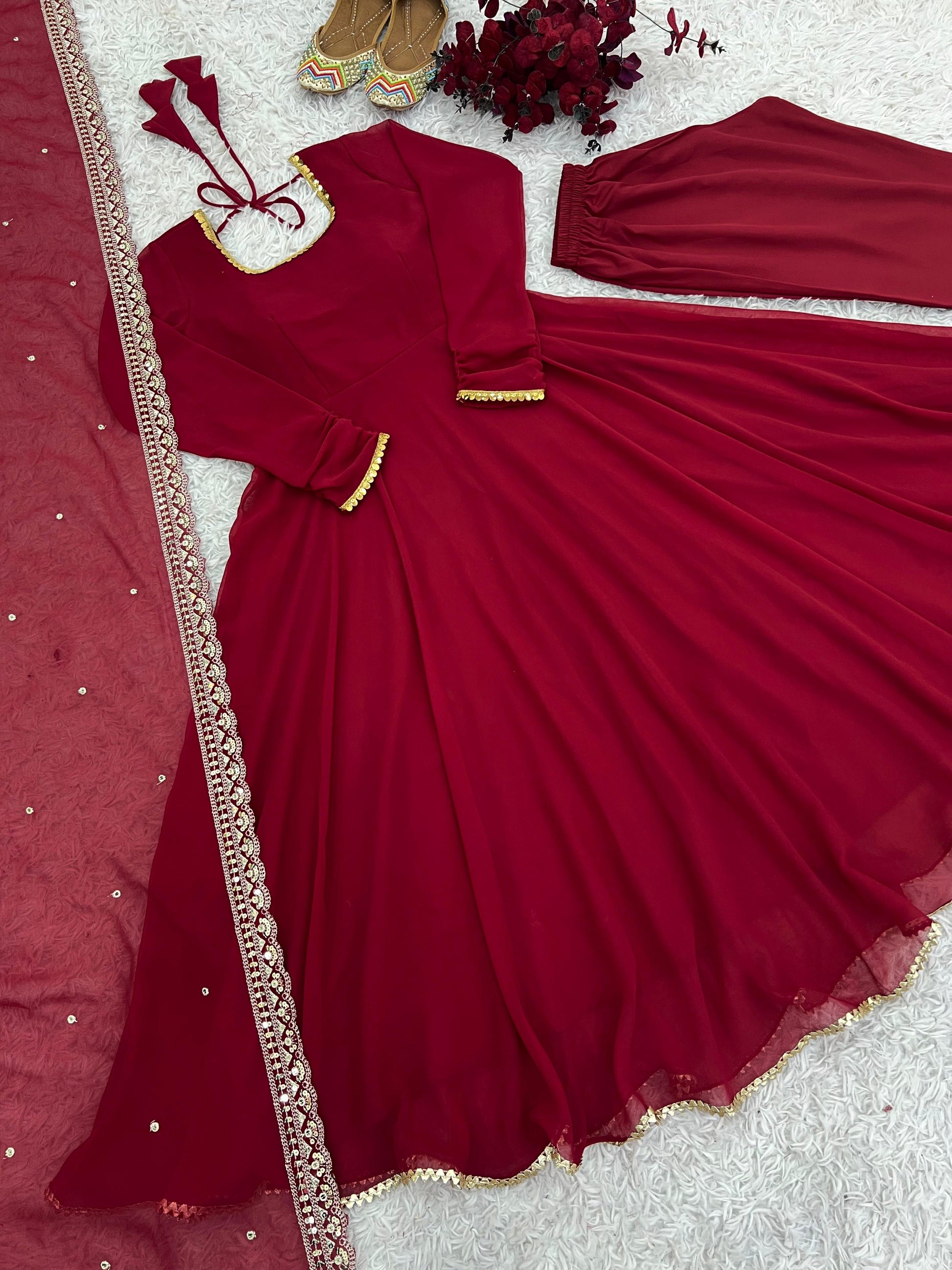 Product Image - Designer Kediya Style Lahenga Set - Ready to Wear Ethnic Wear