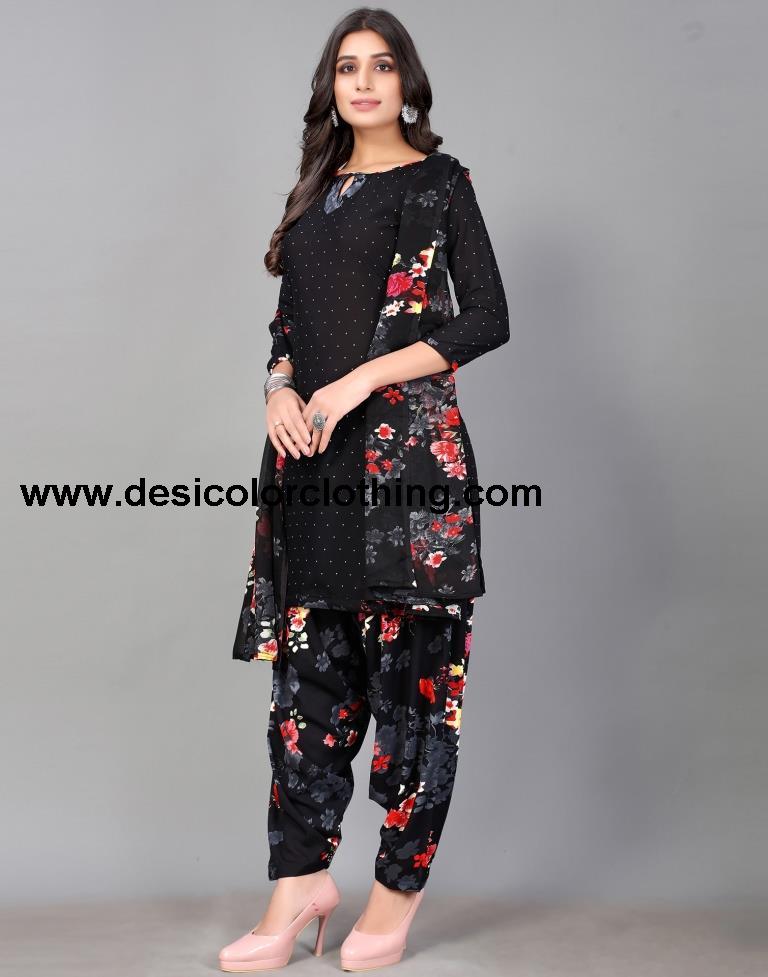Printed Unstitched Salwar Suit Material