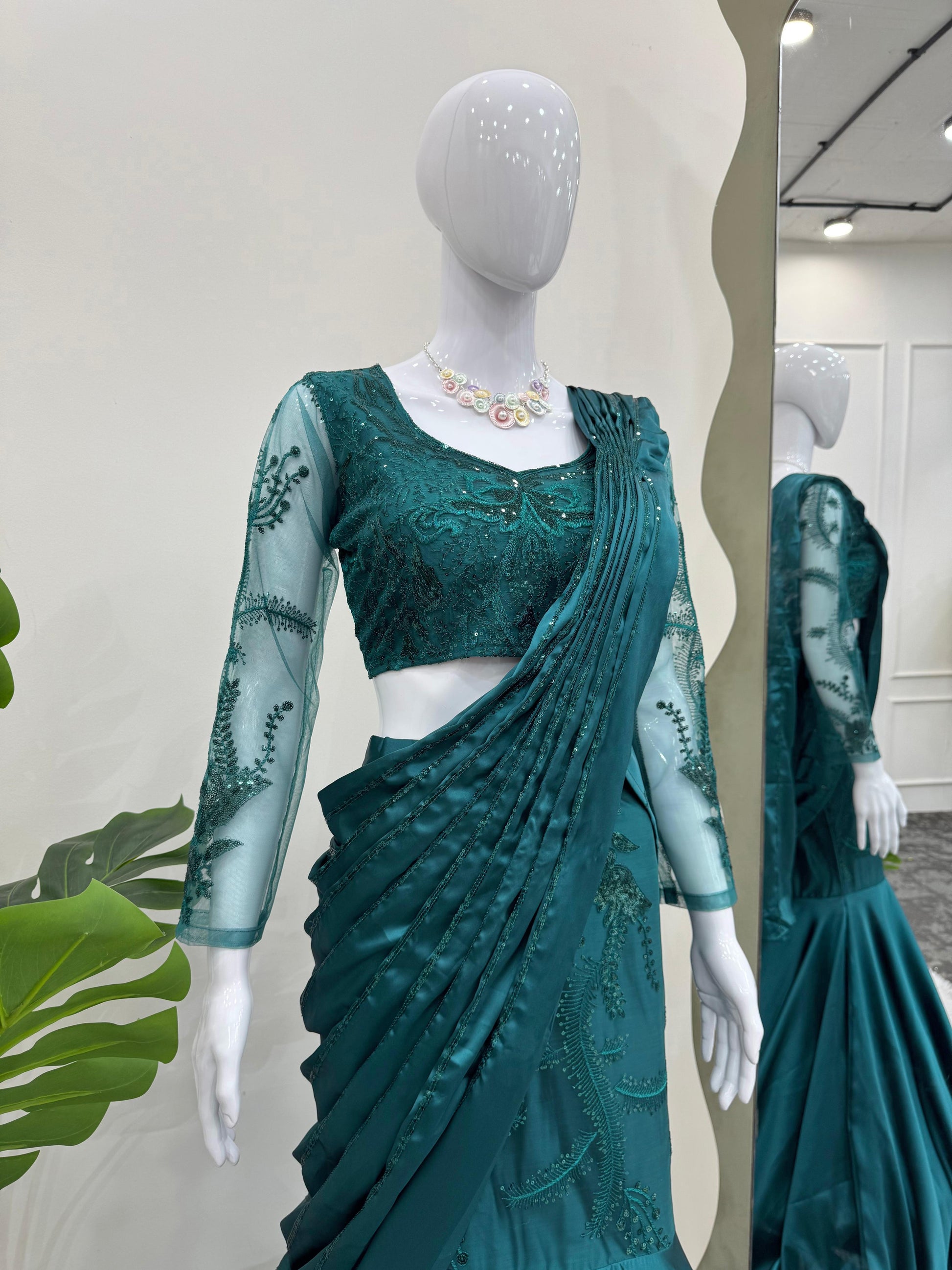 Product Image - Ready to Wear Lehenga Saree - Ethnic Festive Attire