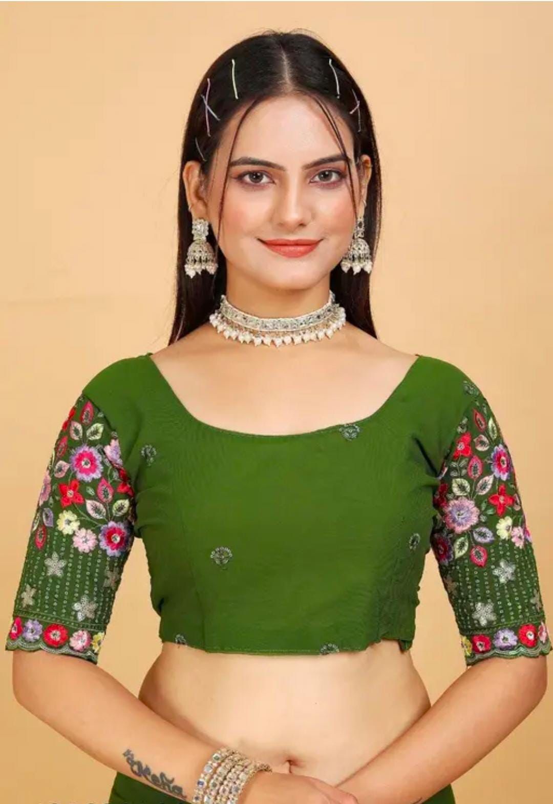 Product Image - Fancy georgette saree