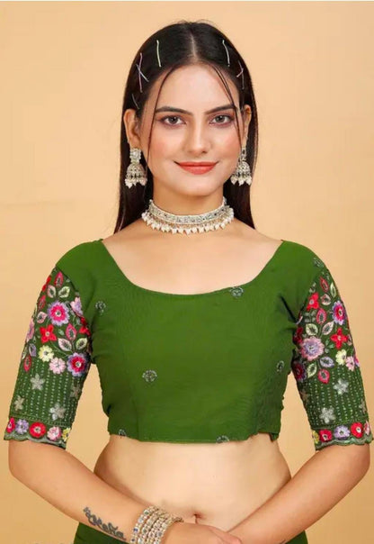 Product Image - Fancy georgette saree