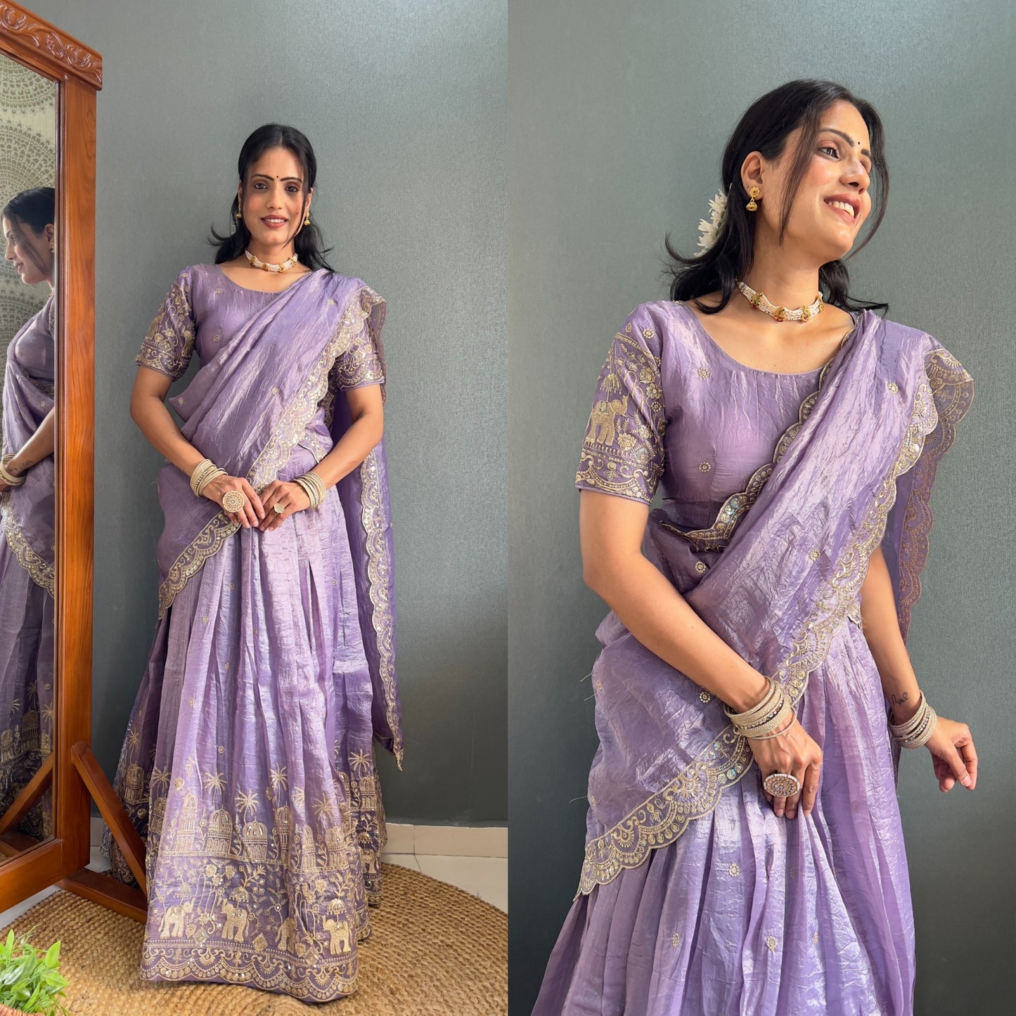 Product Image - Elegant Designer Lehenga Choli with Embroidered Dupatta