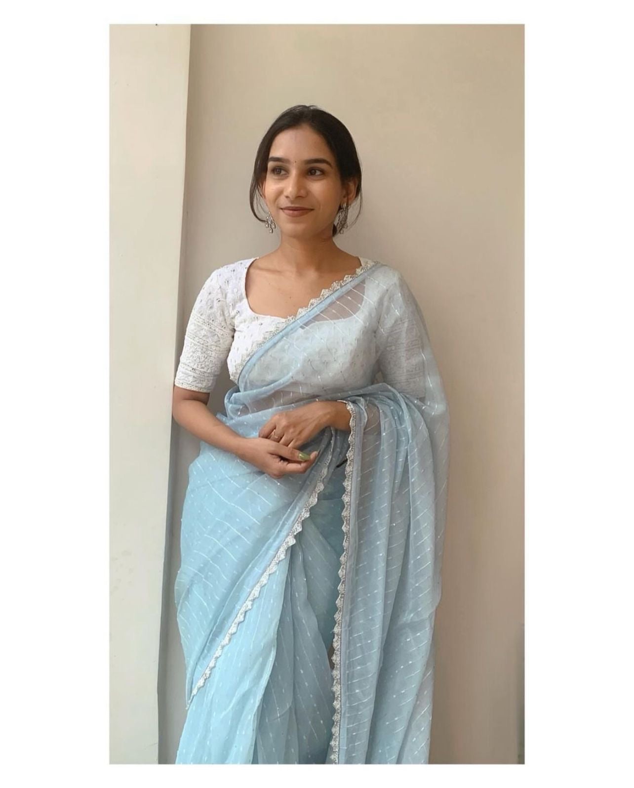 Kandi linen saree