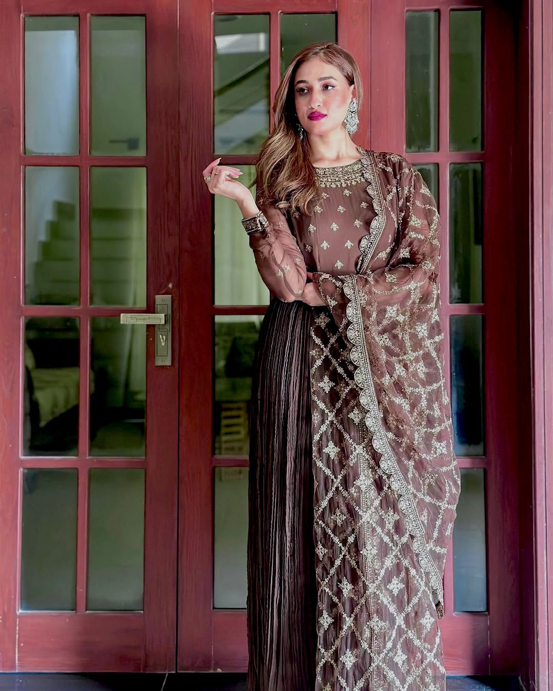 Product Image - Elegant Gown with Dupatta Collection 2024 - Ethnic and Festive Wear