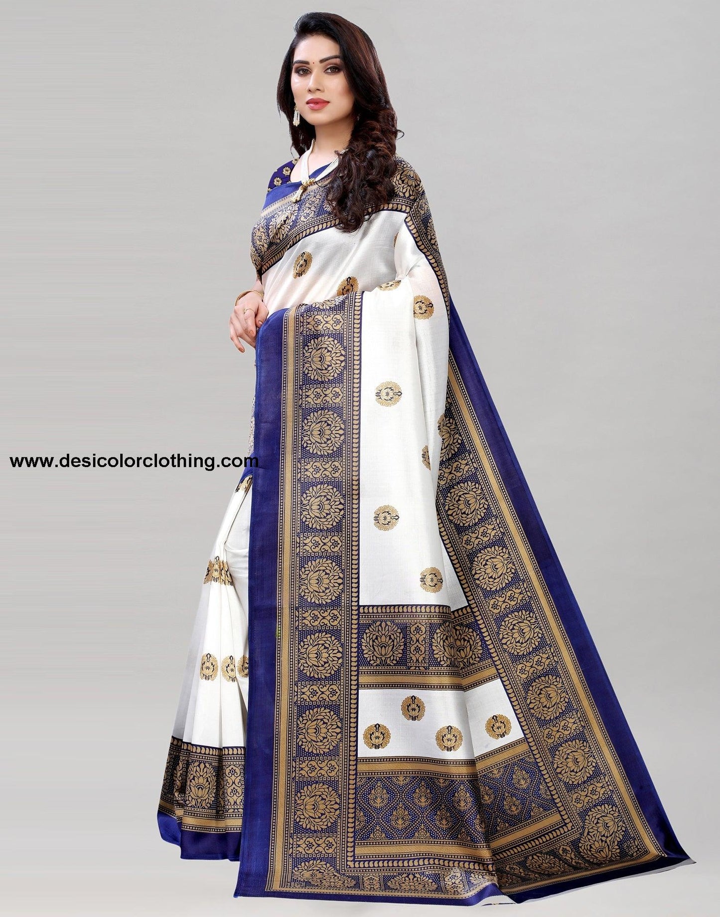White Silk Saree | 2019S118
