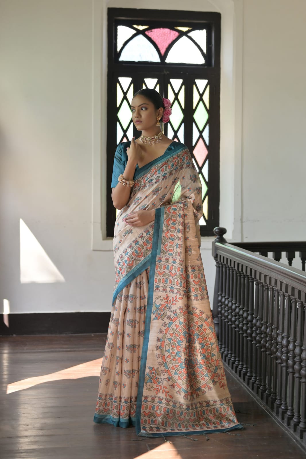 Product Image - Elegant Designer Georgette Saree for Festive Occasions