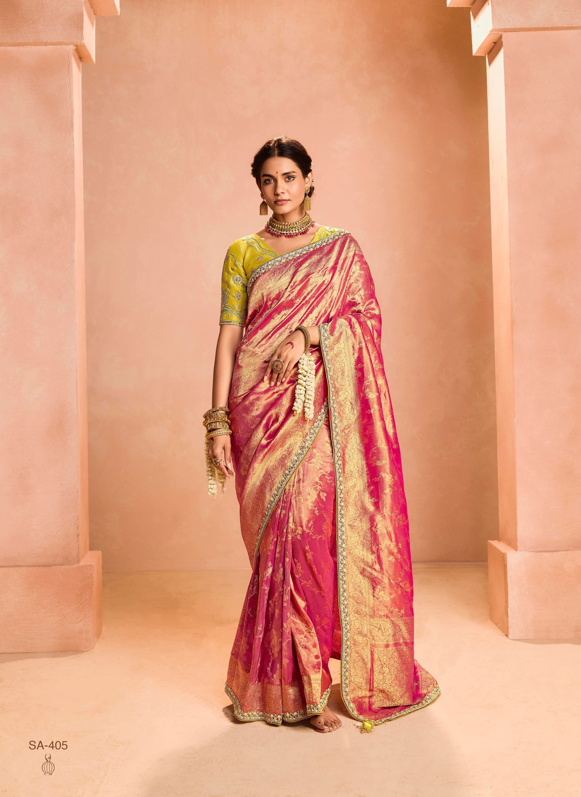 Product Image - Exquisite Soft Silk Saree with Dual Zari Weaving Design