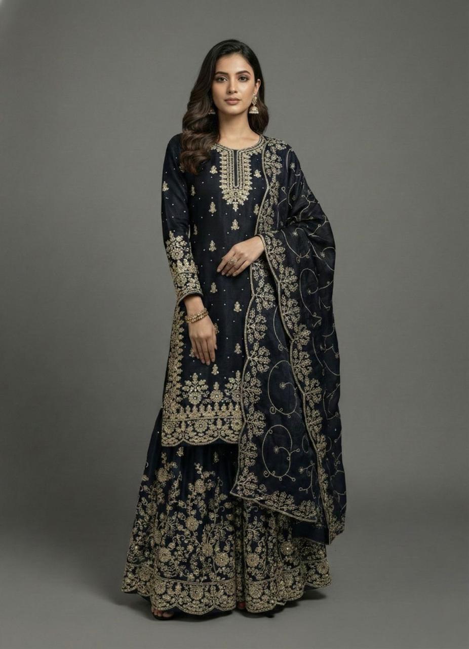 Designer Heavy Palazzo Suits | Wedding & Festive Outfits DesiColorClothing