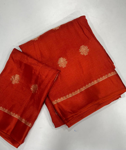 Product Image - Elegant Designer Saree in Pure Viscose Khadi Silk