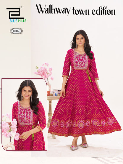 Product Image - Anarkali Gown in Rayon - Walkway Town Edition