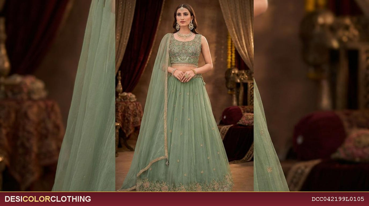 Product Image - Elegant Designer Heavy Stone Work Lehenga - Limited Edition - 3