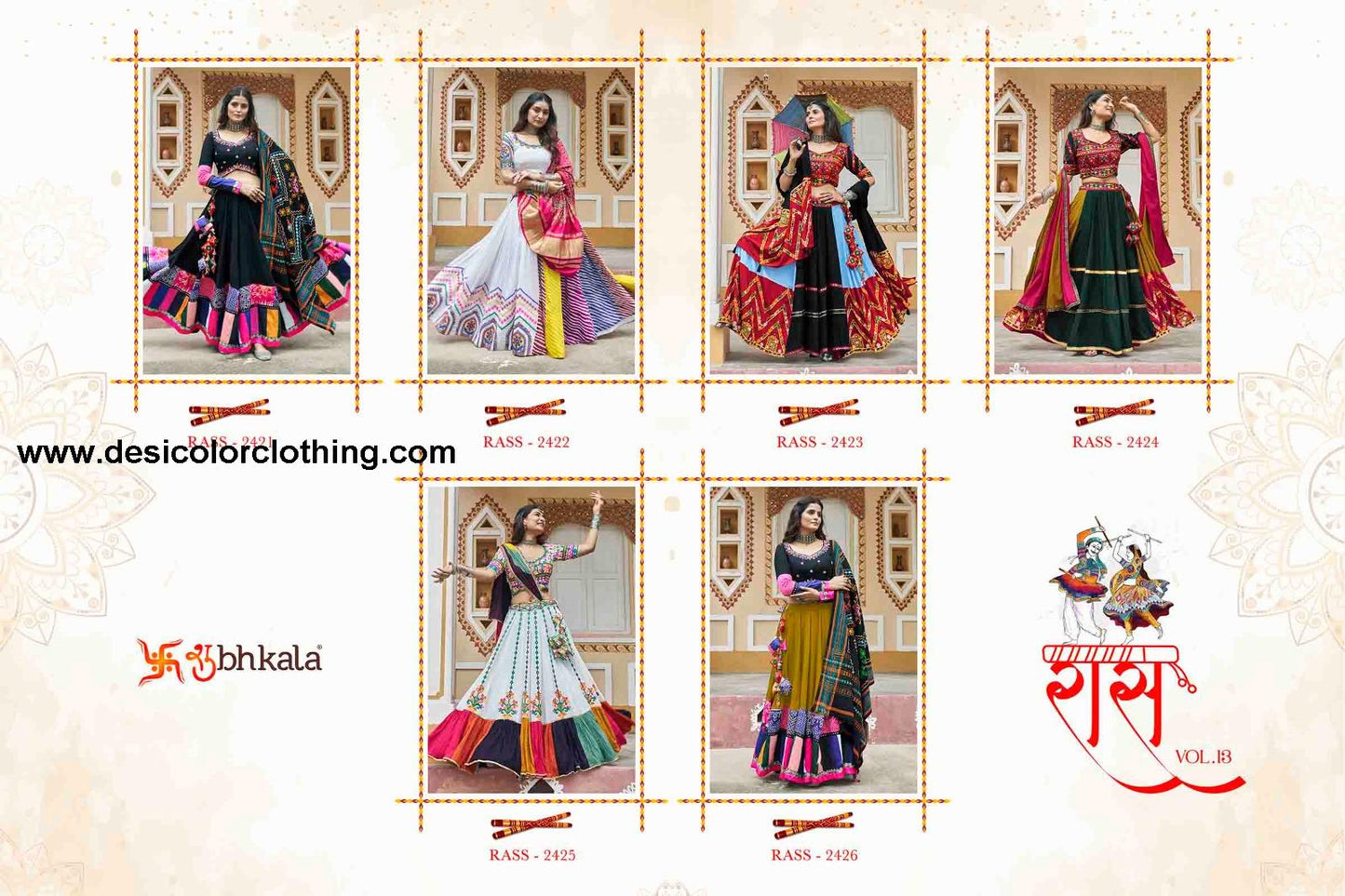 ShubhKala - New Navratri 2024 Festival Wear Chaniya Choli Collection