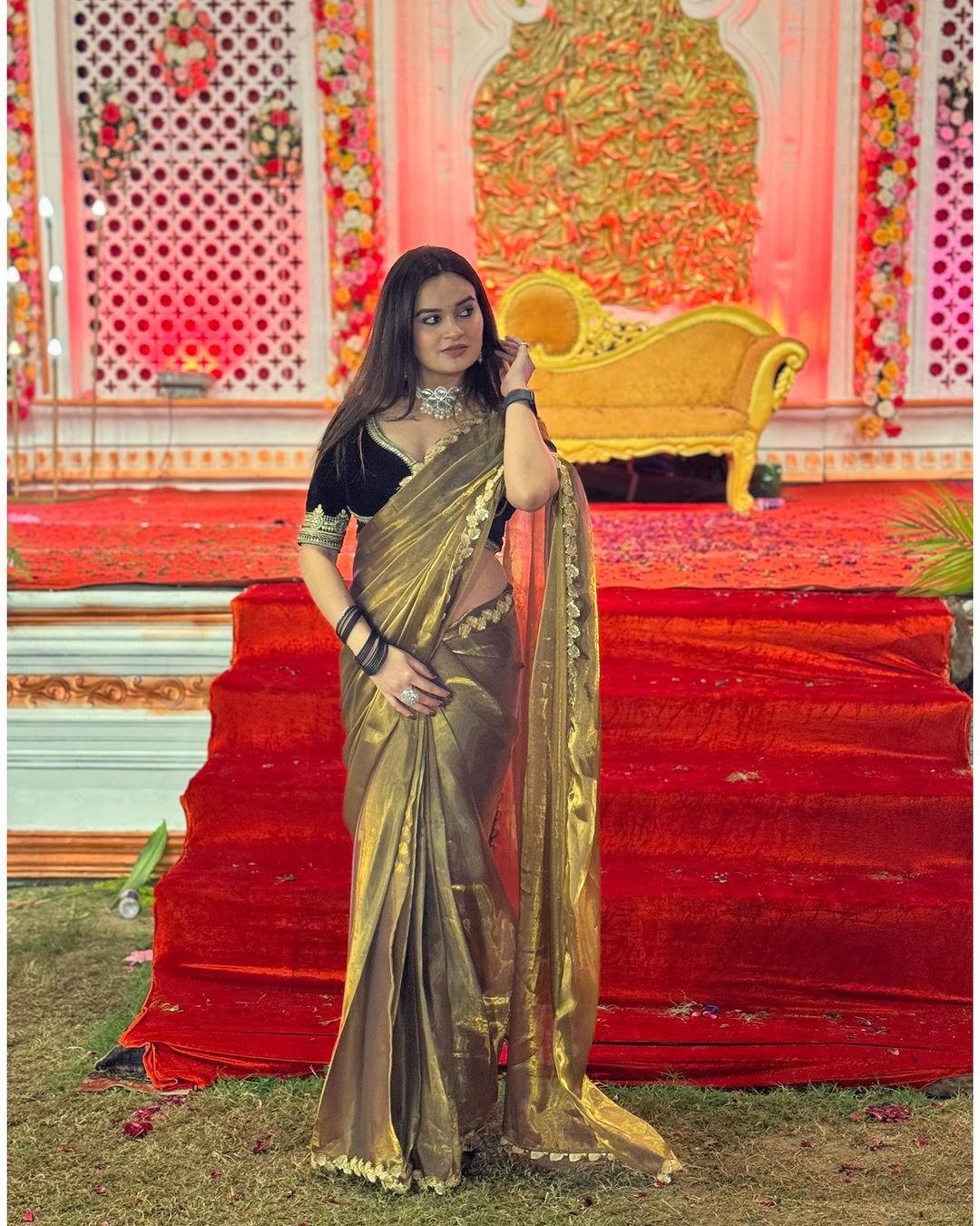 Product Image - Exquisite Designer Georgette Saree with Embroidery - Perfect for Festive Wear & Wedding Outfits