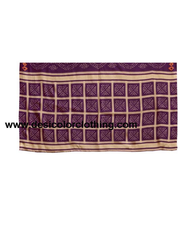 Purple Coloured Poly Silk Printed Casual saree | SLV1735S266