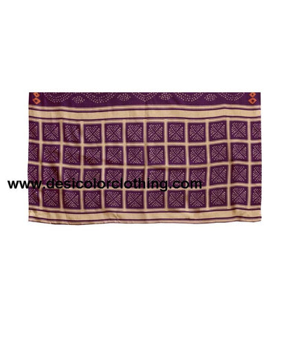 Purple Coloured Poly Silk Printed Casual saree | SLV1735S266