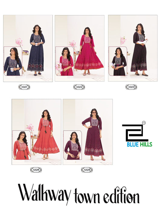 Product Image - Anarkali Gown in Rayon - Walkway Town Edition