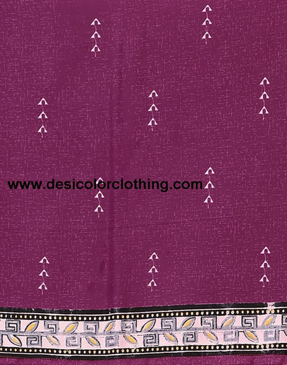 Printed Polyester Unstitched Salwar Suit Material