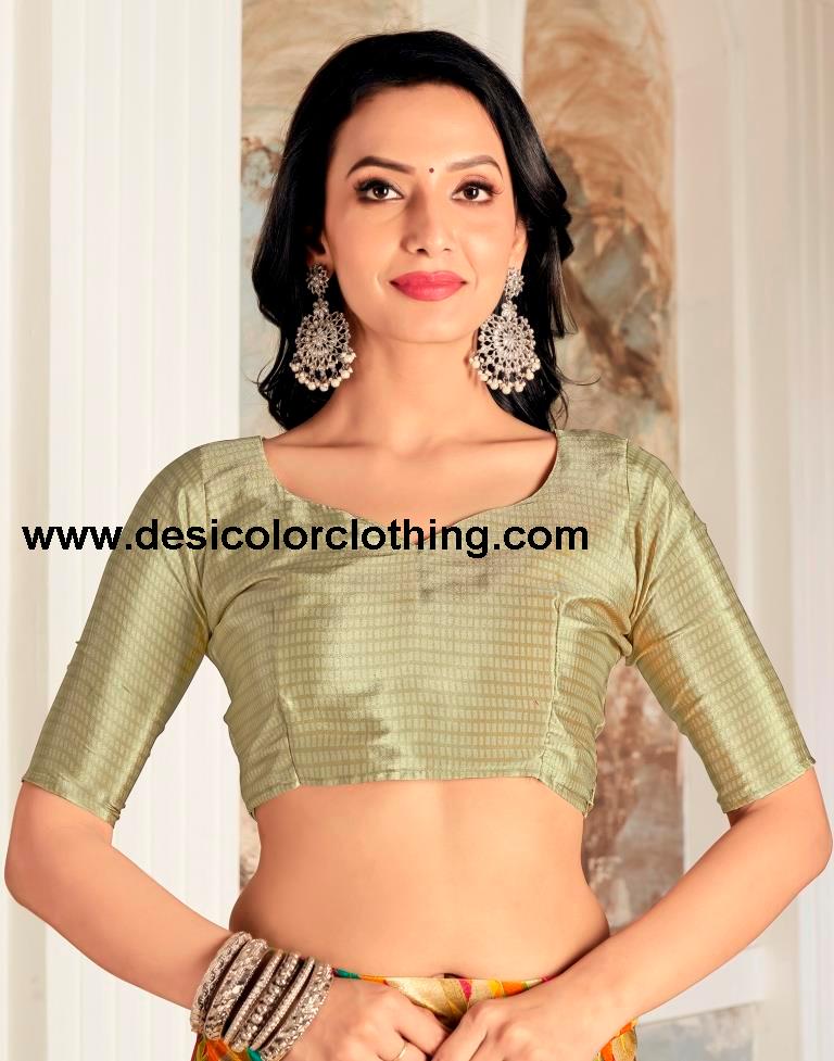 Yellow Silk Printed Sarees