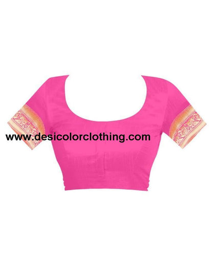 Pink Banarasi Silk Saree