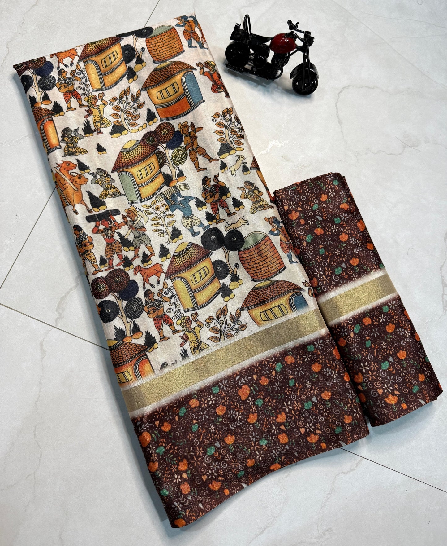 Product Image - Designer Kalamkari Cotton Silk Saree