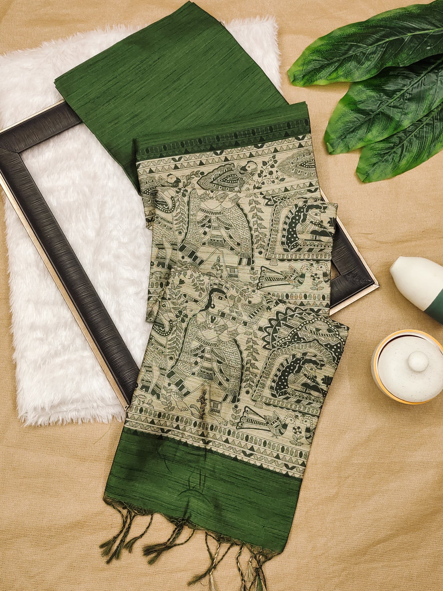 Product Image - Designer Saree in Soft Khadi Raw Silk