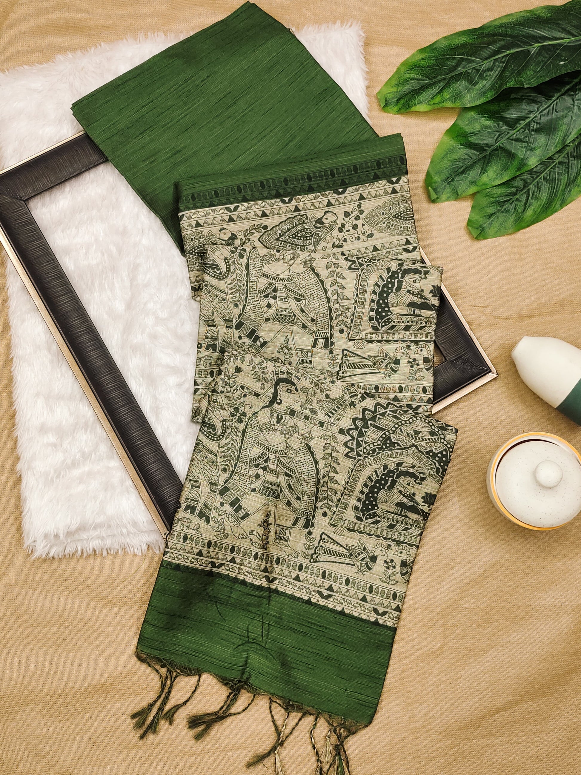 Product Image - Designer Saree in Soft Khadi Raw Silk