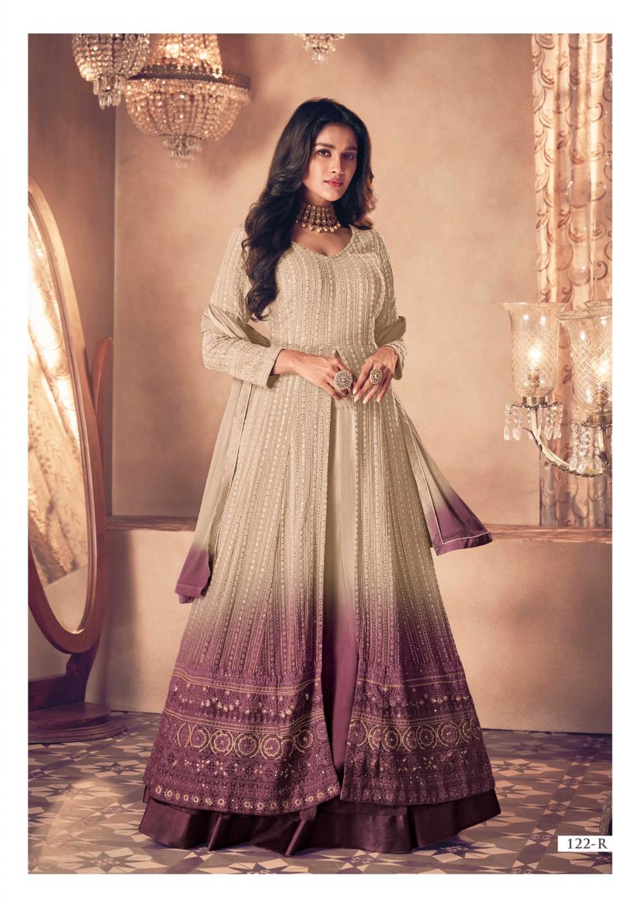 Product Image - Elegant Noor Gold Designer Saree - Georgette Fabric, Ethnic Wear