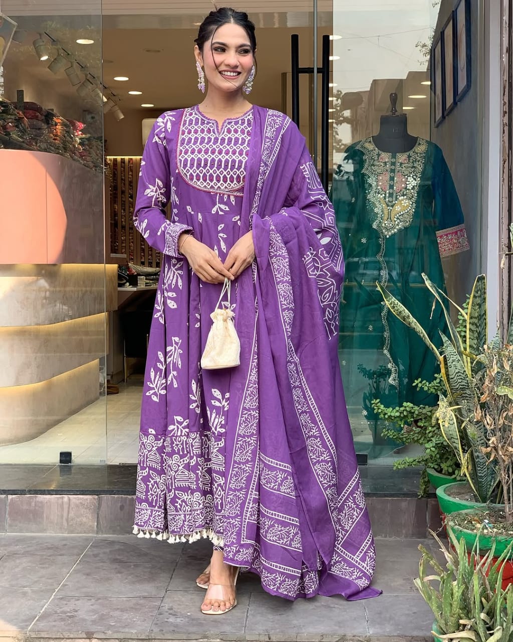 Product Image - Designer Cotton Kurti with Dupatta | Premium Ethnic Wear for Festive Occasions