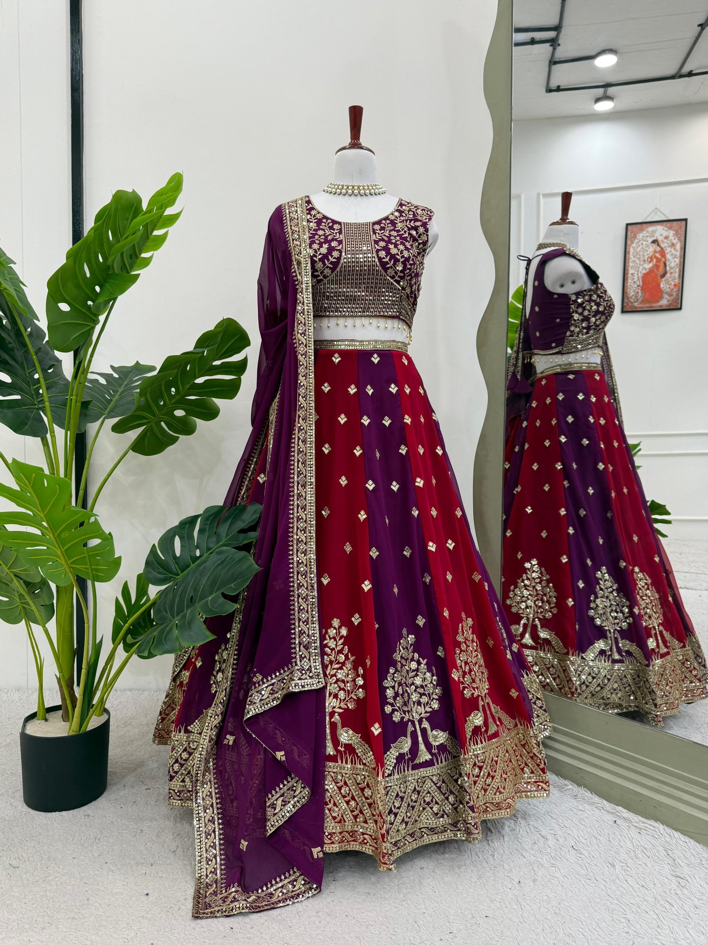 Product Image - Designer Georgette Festive Saree with Sequins