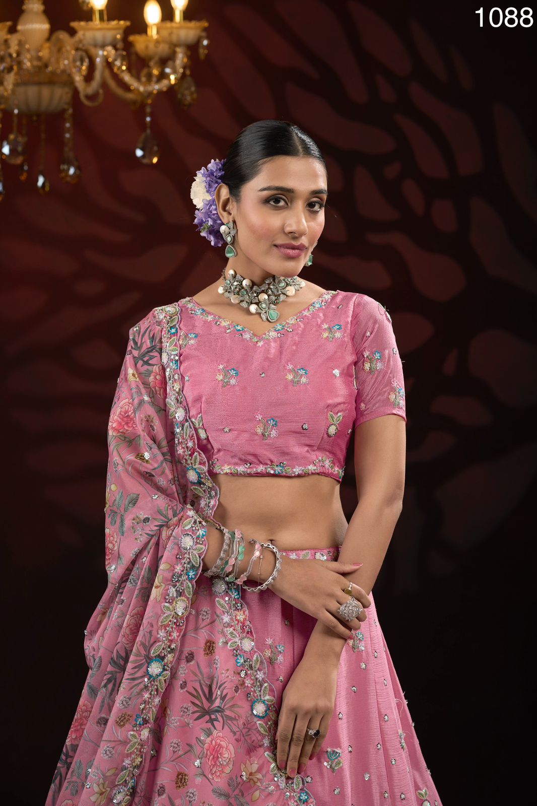 Product Image - Elegant Designer Embroidery Georgette Dupatta for Festive Wear