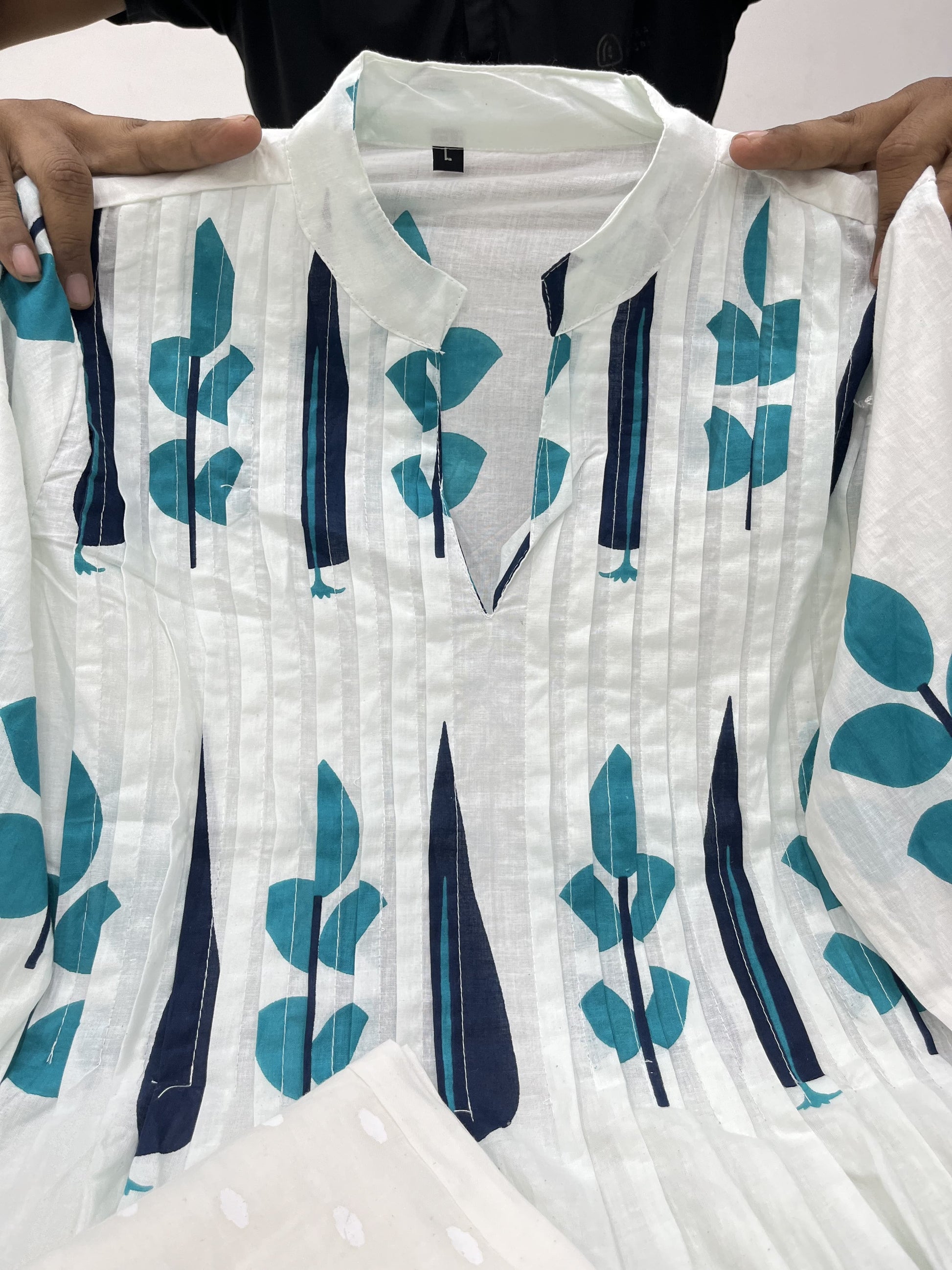 Product Image - Hand Block Printed Kurta Set - Elegant Summer Special