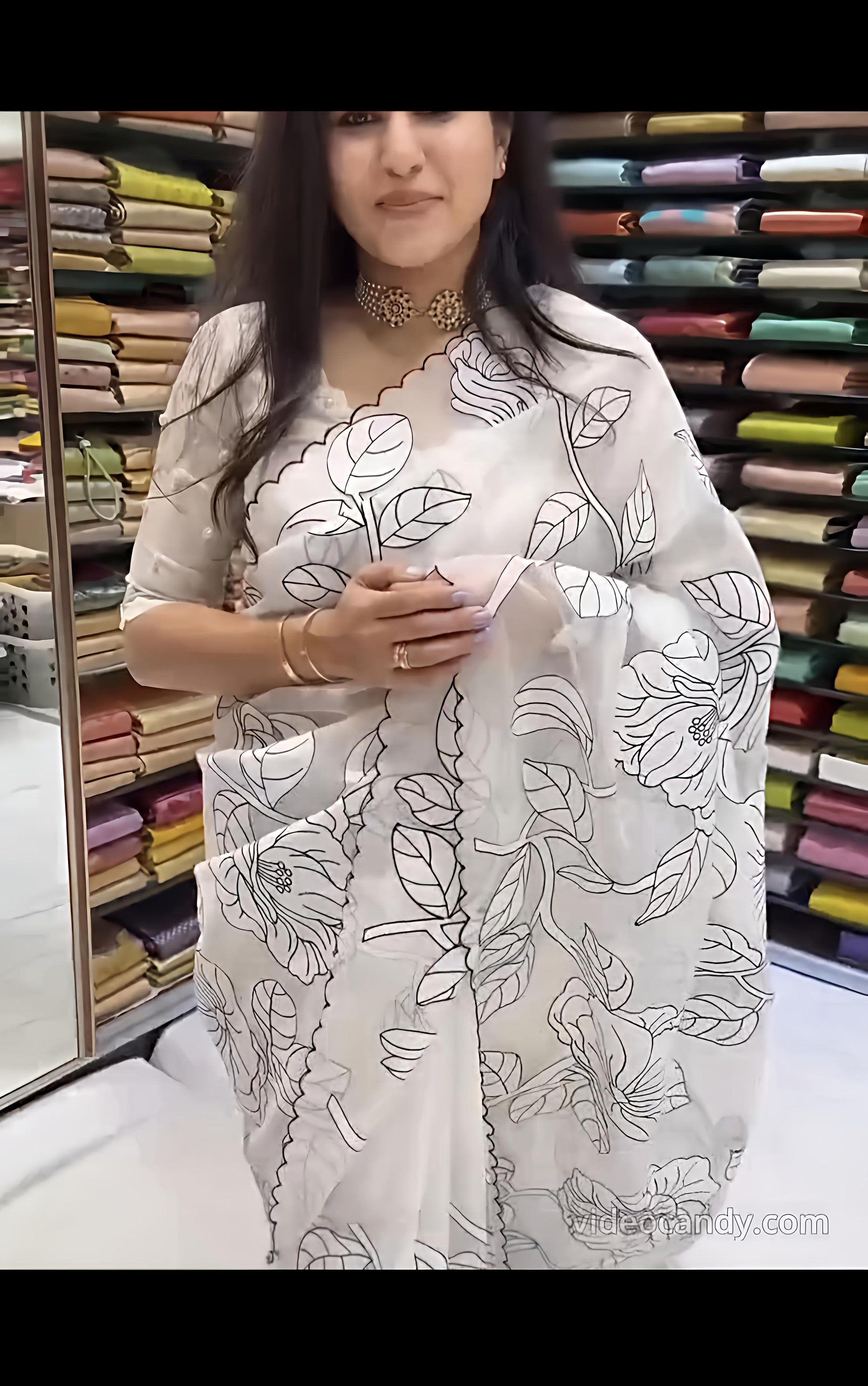 Product Image - Leaf Brasso Designer Saree