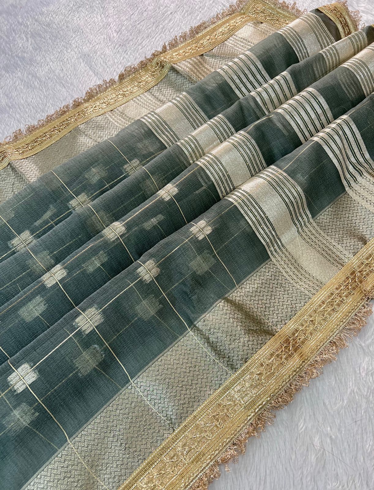 Product Image - Designer Georgette Wedding Saree - Festive Ethnic Wear
