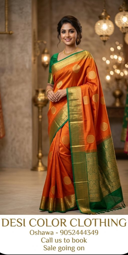 Product Image - Luxurious Silk Semi Kachipuram Sarees - 1